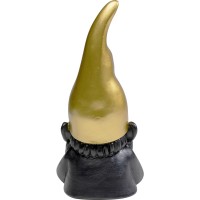 Deco Figurine Gnome Black 21cm
