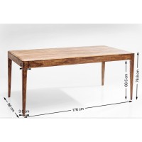 Table Brooklyn nature 90x175cm