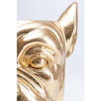 Cachepot decorativo Bulldog oro