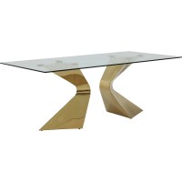 Table Gloria Gold 100x200cm