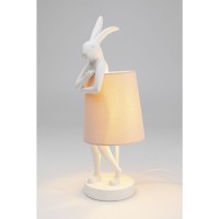 Tischleuchte Animal Rabbit Weiß/Rosa 50cm