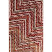 Outdoor Teppich Zigzag Rot 160x230cm