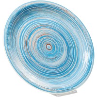 Plate Swirl Blue Ø27cm