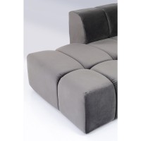 Canapé d angle Belami Velvet gris gauche