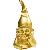 Deko Figur Zwerg Gold 21cm