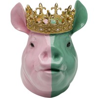 Figura decorativa Crowned Pig 28cm
