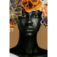 Gerahmtes Bild Flower Hair 120x120cm