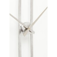 Wall Clock Clip Silver Ø60cm