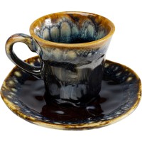Tasse à espresso Lio bleu nuit (2-parts)