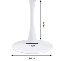 Struttura tavolo Schickeria bianco Ø110cm