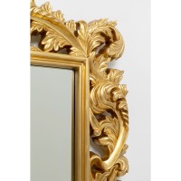 Miroir mural Baroque Valentina doré 100x190cm