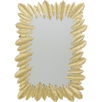 Wall Mirror Feather Dress Gold 49x69cm