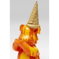 Figura decorativa Sitting Gelato Bear arancione 37