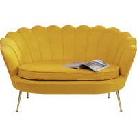 Sofa Water Lily 2-seater Yellow 132cm