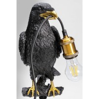 Lampe de table Animal Sitting Crow Matt Noir