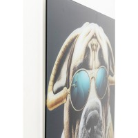 Quadro in vetro Fashion Dog 60x80cm