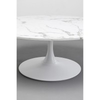 Table basse Schickeria Marbre blanc Ø110cm