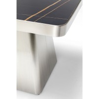 Table basse Miler argenté 80x80cm