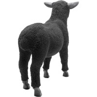 Deko Figur Happy Sheep Wool Schwarz 37cm