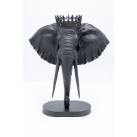 Oggetto decorativo Elephant Royal nero 57cm
