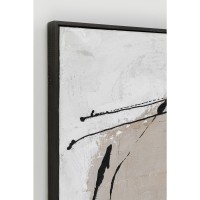 Framed Picture Dust Grey 100x100cm