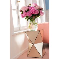 Side Table Luxury Triangle Champagne 32x32cm
