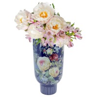 Vase décoratif Rose Magic bleu 27cm
