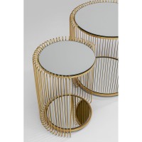 Side Table Wire Double Brass (2/Set)