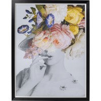 Tableau Frame Flower Lady Pastel 117x154cm