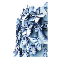 Vaso Butterflies blu chiaro 35cm