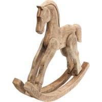Deko Figur Rocking Horse Nature