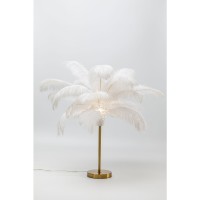 Lampada da tavolo Feather Palm bianco 60cm