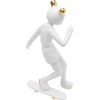 Figurine décorative Skating Astronaut blanc