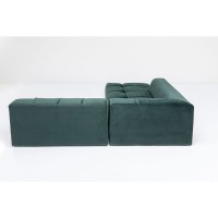Corner Sofa Belami Velvet Dark Green Left 265cm