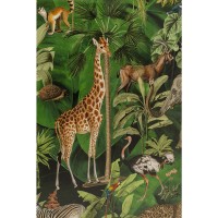 Quadro incorniciato Animals in Jungle 80x100cm
