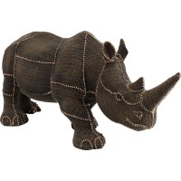 Deco Oggetto Rinoceronte Rivetti Perle 25