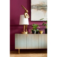 Table lamp Animal Rabbit Gold/White 88cm