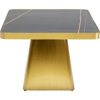 Table basse Miler doré 80x80cm