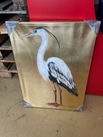 KARE Green Bild Touched Heron Left 70x50cm OCCASION
