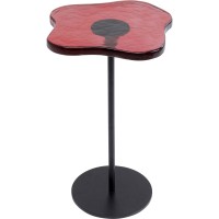 Table d appoint Lava rouge Ø30cm