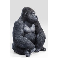 Deko Objekt Monkey Gorilla Side XL Schwarz