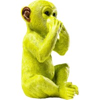 Tirelire Monkey Iwazaru citron vert