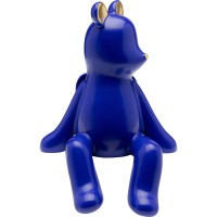 Figura decorativa Sitting Squirrel blu 20cm