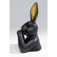 Figurine décorative Sweet Rabbit noir 23cm