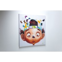 Image Touched Boy with Butterflies 100x100cm