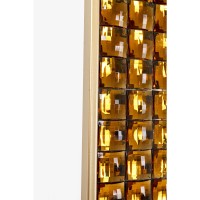 Wall Mirror Crystals Brass 80x180cm