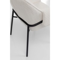 Chair with Armrest Bess Cream