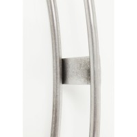 Wanduhr Clip Silber Ø60cm