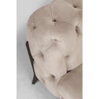 Canapé d angle Bellissima velours taupe gauche