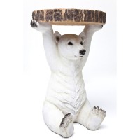 Tavolino d appoggio Animal Polar Bear Ø37cm